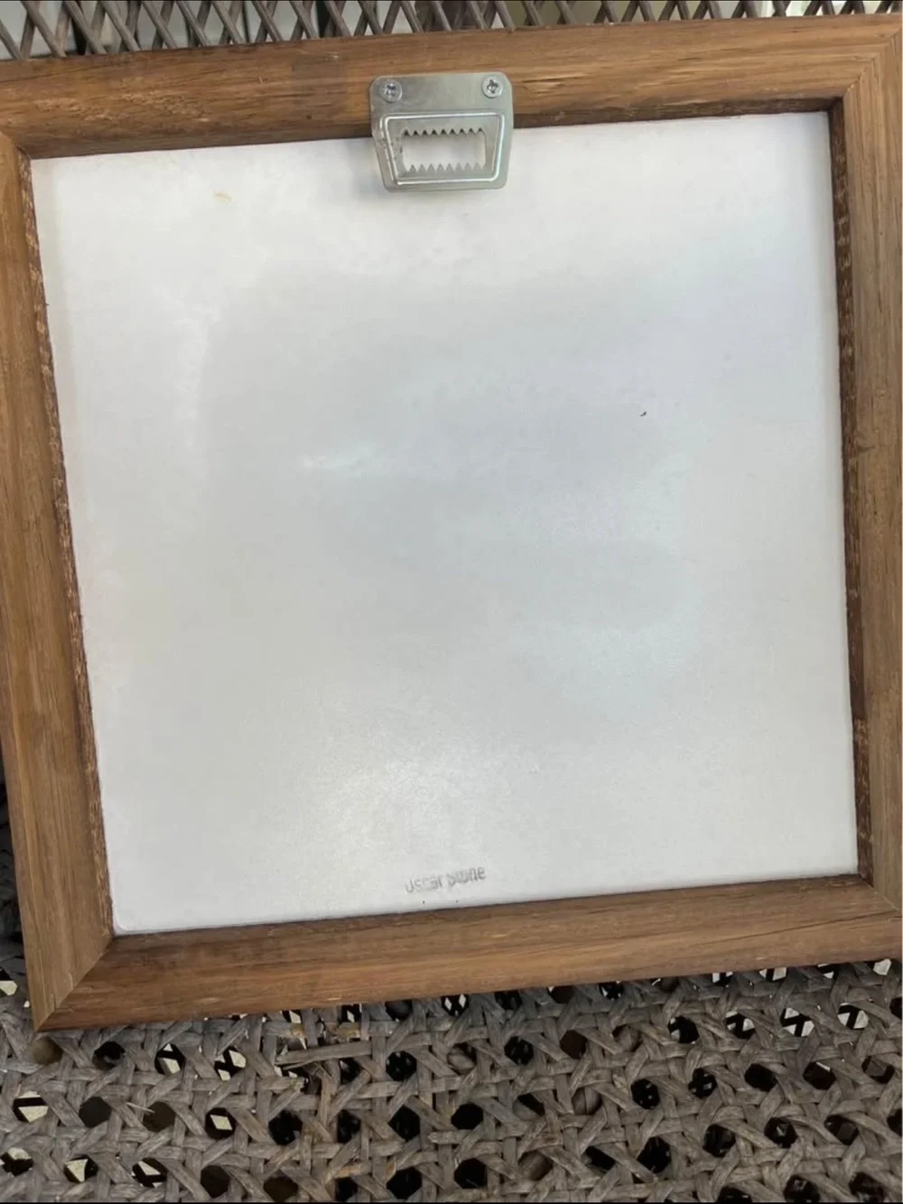 Oscar Stone mosaic tile wooden mirror